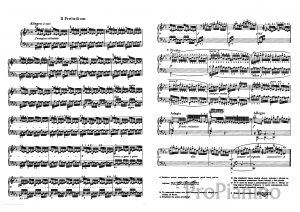 Прелюдия №2 (До-минор), BWV 847 И. Бах: ноты