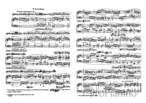 Прелюдия №4 (До диез-минор) BWV 849 И.С. Бах: ноты