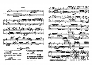 Фуга №5 (Ре-мажор) BWV 850 И.С. Бах: ноты