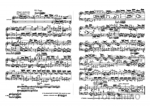 Фуга №7 (Ми бемоль-мажор) BWV 852 И.С. Бах: ноты