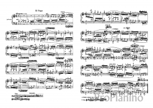Фуга №11 (Фа-мажор) BWV 856 И.С. Бах: ноты