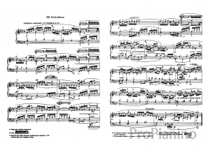 Прелюдия №12 (Фа-минор) BWV 857 И.С. Бах: ноты