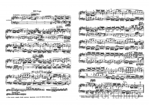 Фуга №13 (Фа диез-мажор) BWV 858 И.С. Бах: ноты