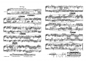 Фуга №14 (Фа диез-минор) BWV 859 И.С. Бах: ноты