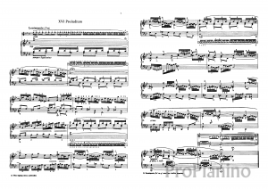 Прелюдия №16 (Соль-минор) BWV 861 И.С. Бах: ноты