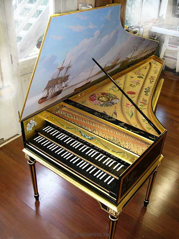 Клавесин струнный музыкальный инструмент фото