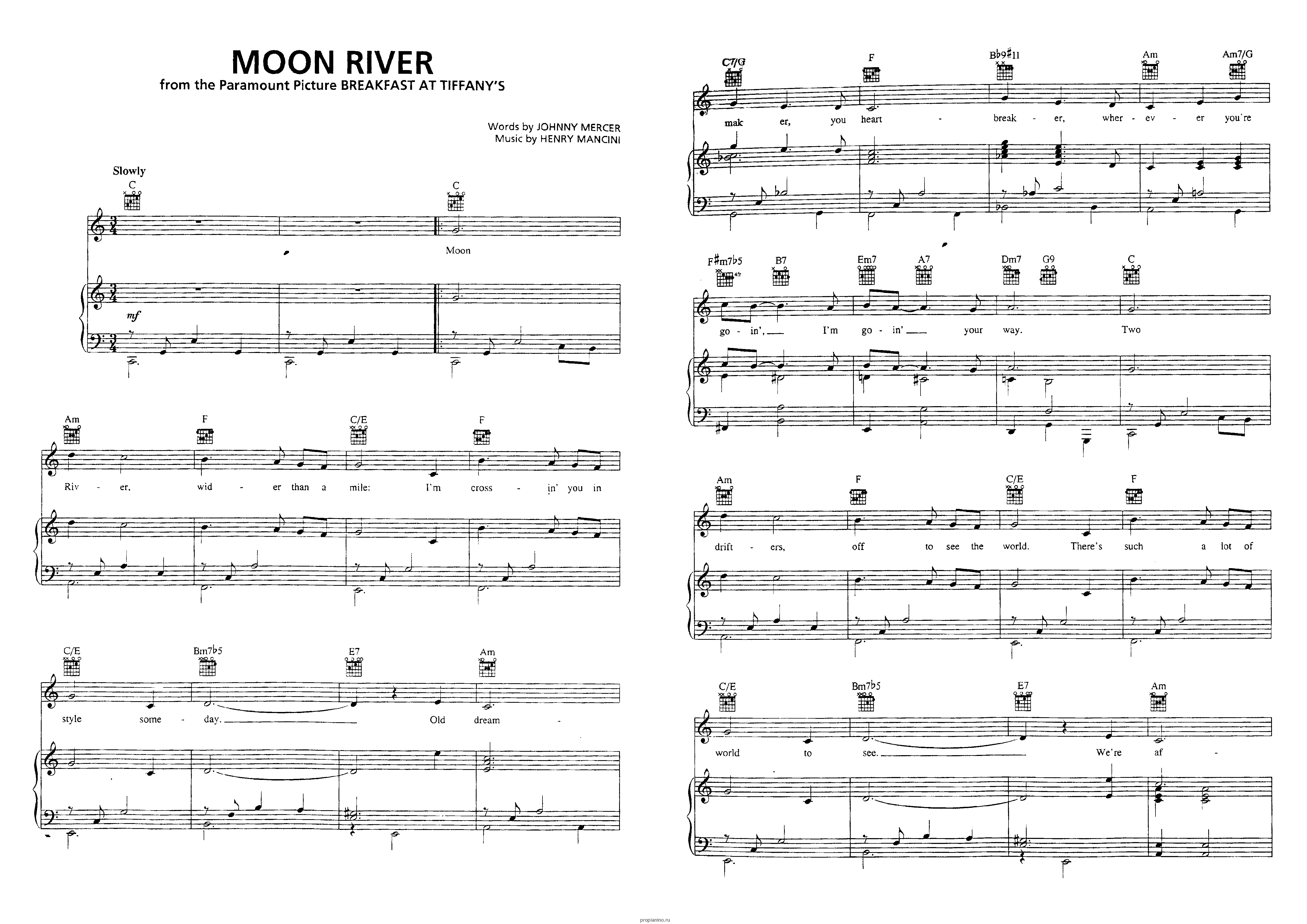 Мун музыка. Moon River Ноты для пианино. Лунная река Ноты для голоса и фортепиано. Манчини Лунная река Ноты для фортепиано.