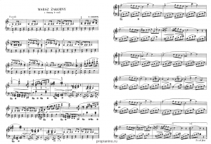 Соната №2 op. 35 часть 3 (b moll) Похоронный марш Ф. Шопена: ноты 