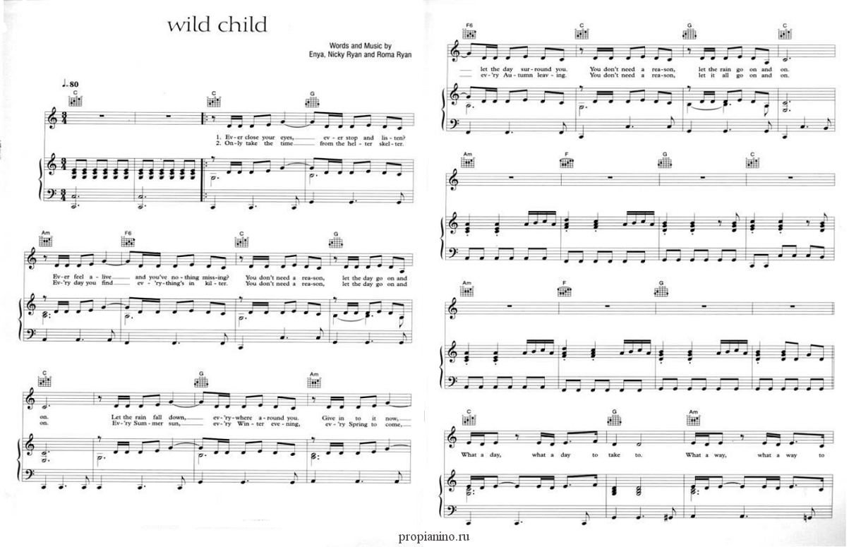 Песню вилд. Child in time Ноты для синтезатора. Deep Purple child in time Ноты для фортепиано. Enya Wild child. Deep Purple child in time Ноты.