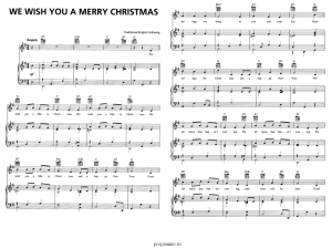 ноты новогодние песни christmas
