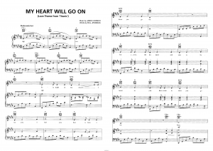Песня "My Heart Will Go On" Селин Дион: ноты