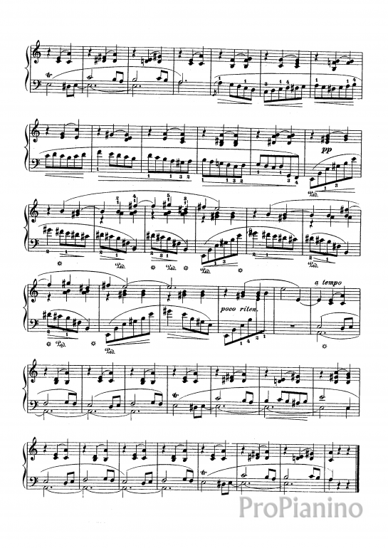 Ноты Вальса A moll op. 34 №2 Ф. Шопена