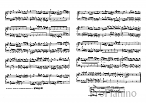 Фуга №10 (Ми-минор) BWV 855 И.С. Бах: ноты